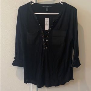 Black blouse from White House Black Market